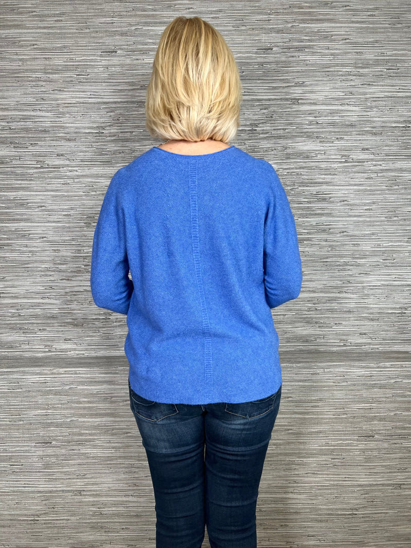 Jill Fine Knit Jumper Cornflower