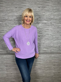 Jill Fine Knit Jumper Lilac