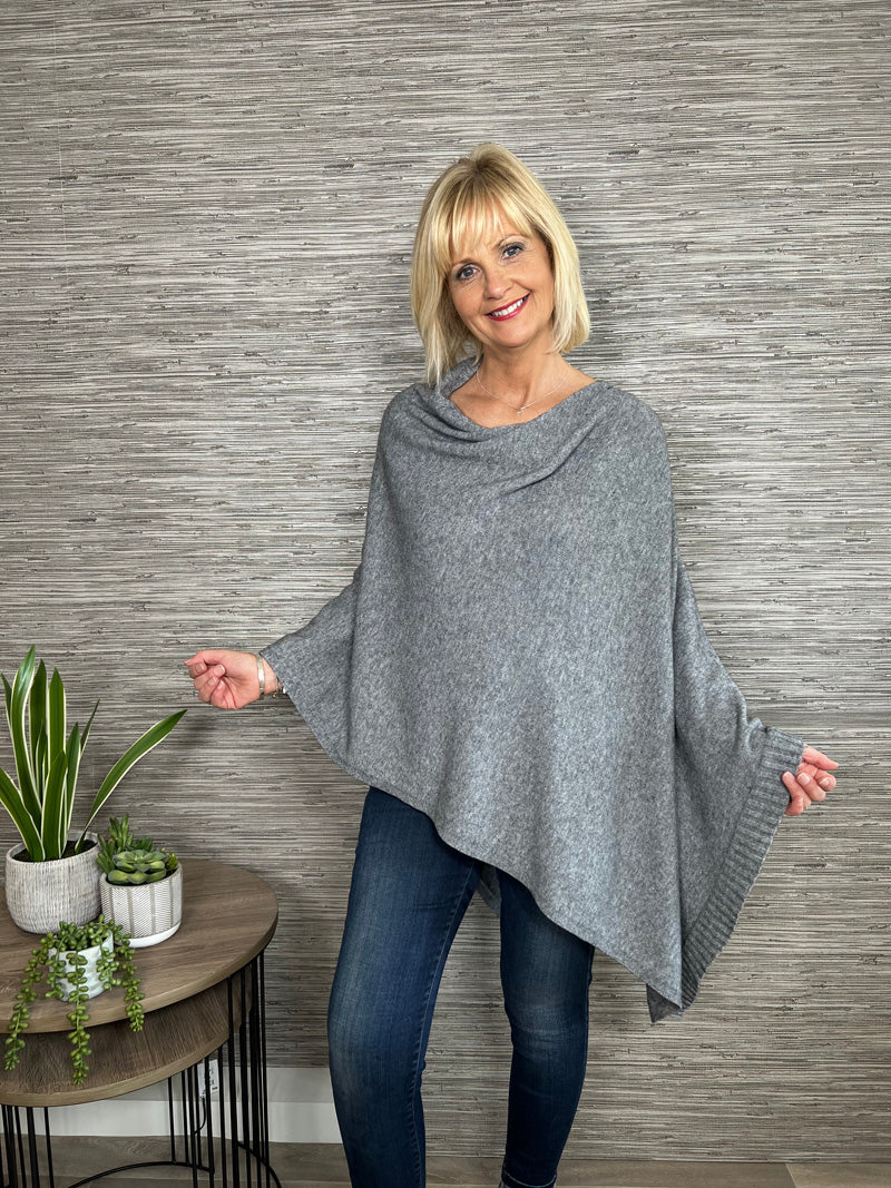 Charlotte Poncho Navy