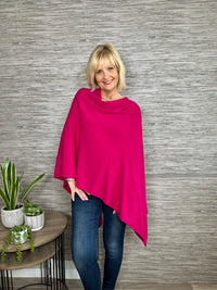 Charlotte Poncho Cobalt