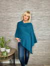 Charlotte Poncho Teal