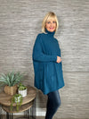Taryn Polo Neck Poncho Teal