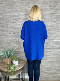 Bonnie V Front Sweater Fuchsia