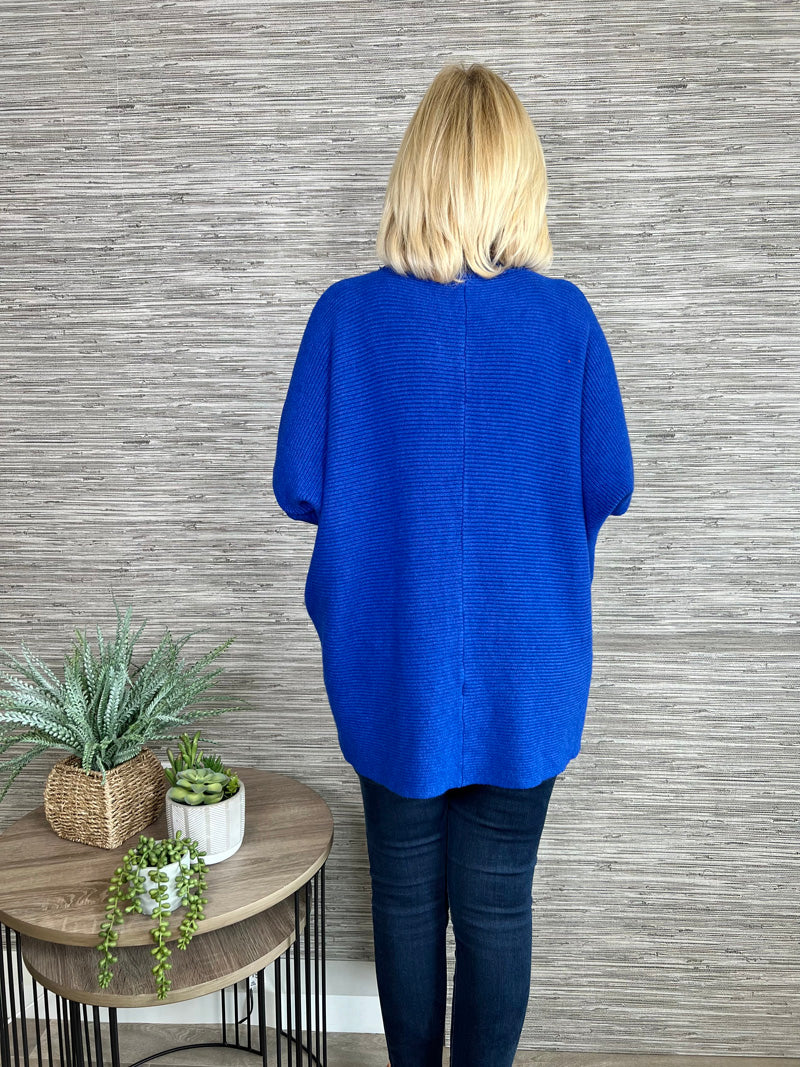 Bonnie V Front Sweater Fuchsia