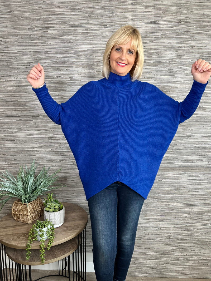 Bonnie V Front Sweater Fuchsia