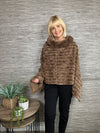 Carmen Faux Fur Poncho Winter White