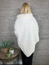 Carmen Faux Fur Poncho Winter White