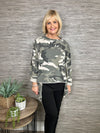 Jan Boat Neck High Low Top Camouflage