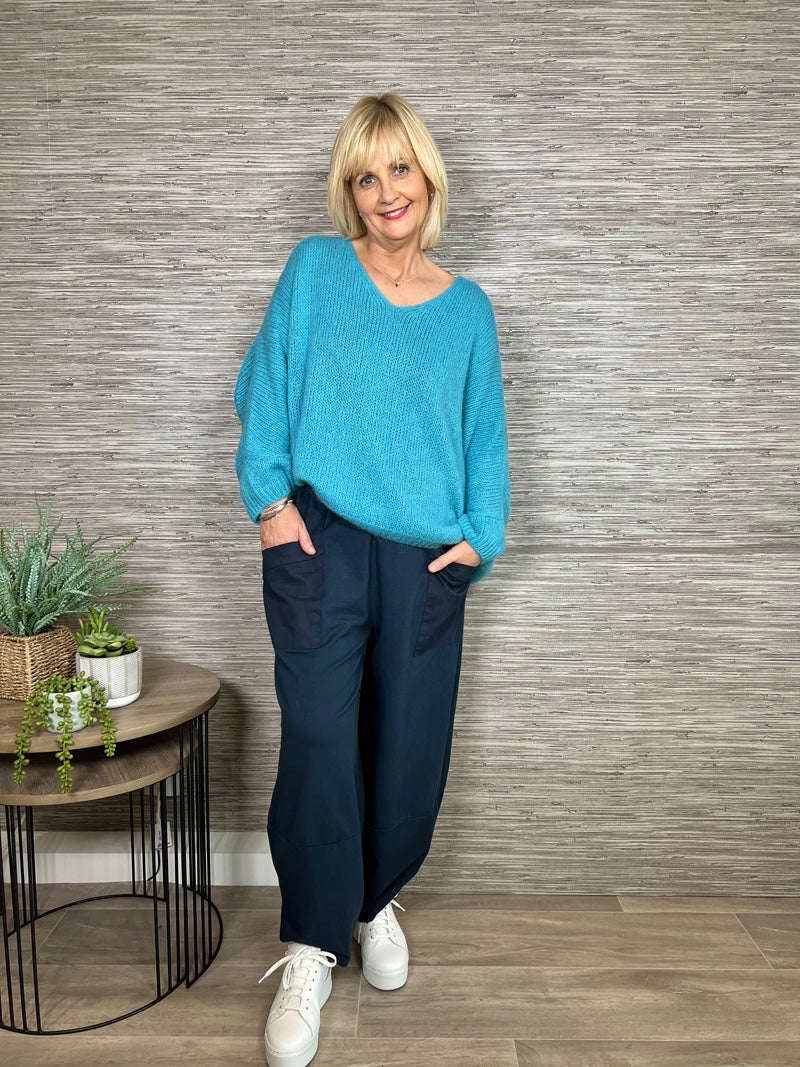 Amara Cocoon Joggers Navy