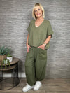 Amara Cocoon Joggers Khaki