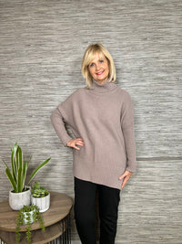 Nikki Ribbed Sweater Mushroom