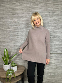 Nikki Ribbed Sweater Taupe