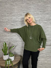 Trish Batwing Sweater Navy