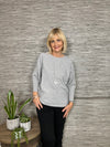 Trish Batwing Sweater Pale Grey