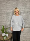 Trish Batwing Sweater Pale Grey