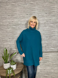 Brooke Ribbed Sweater Teal