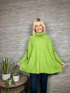 Wilma Polo Neck Poncho Grey