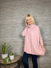 Wilma Polo Neck Poncho Blush