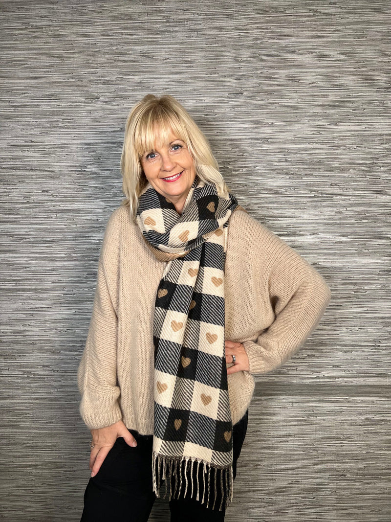 Avril V-Neck Mohair Sweater Biscuit