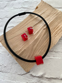Calitaa Luxury Collection Earrings Red