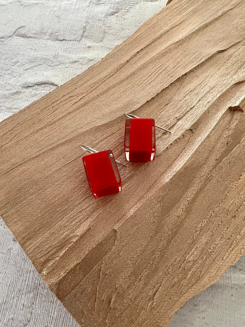 Calitaa Luxury Collection Earrings Red