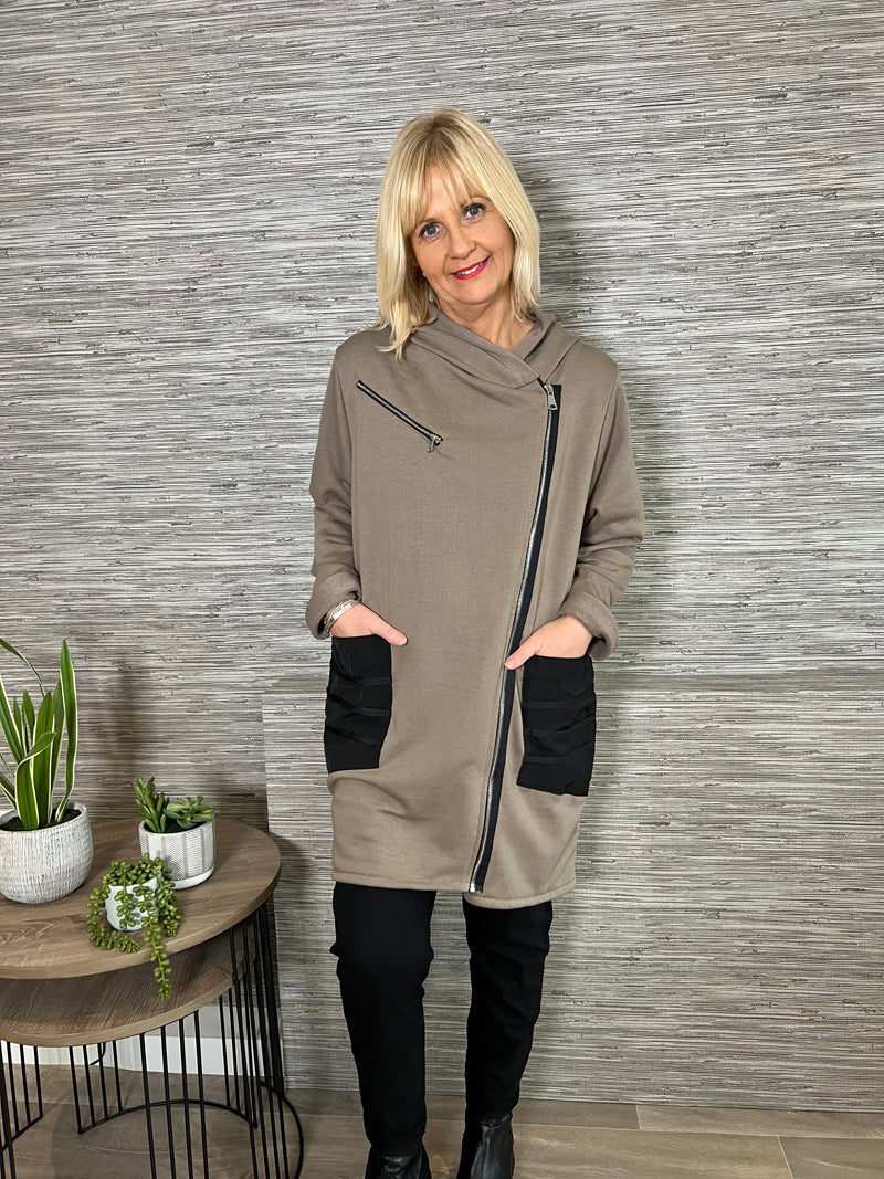 Riley Urban Hooded Jacket Charcoal