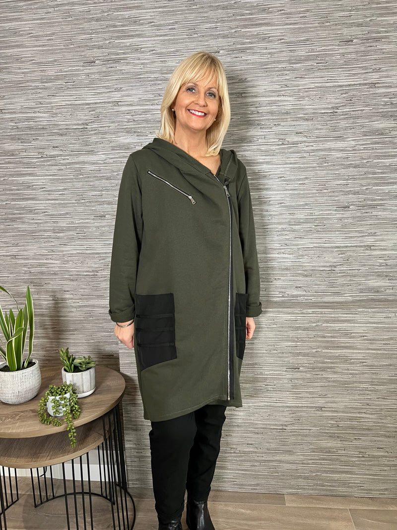 Riley Urban Hooded Jacket Charcoal