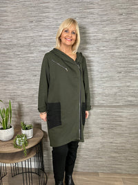 Riley Urban Hooded Jacket Khaki