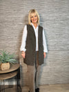 Maeve Boucle Gilet Mocha
