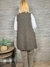 Maeve Boucle Gilet Black