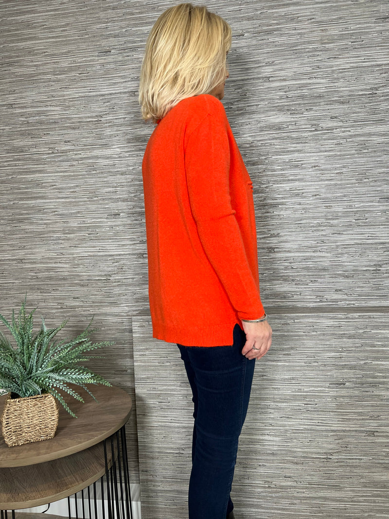 Cathy Star Sweater Orange