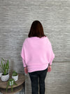 Lorena Batwing Sweater Bubblegum Pink