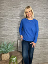 Jill Fine Knit Jumper Cornflower