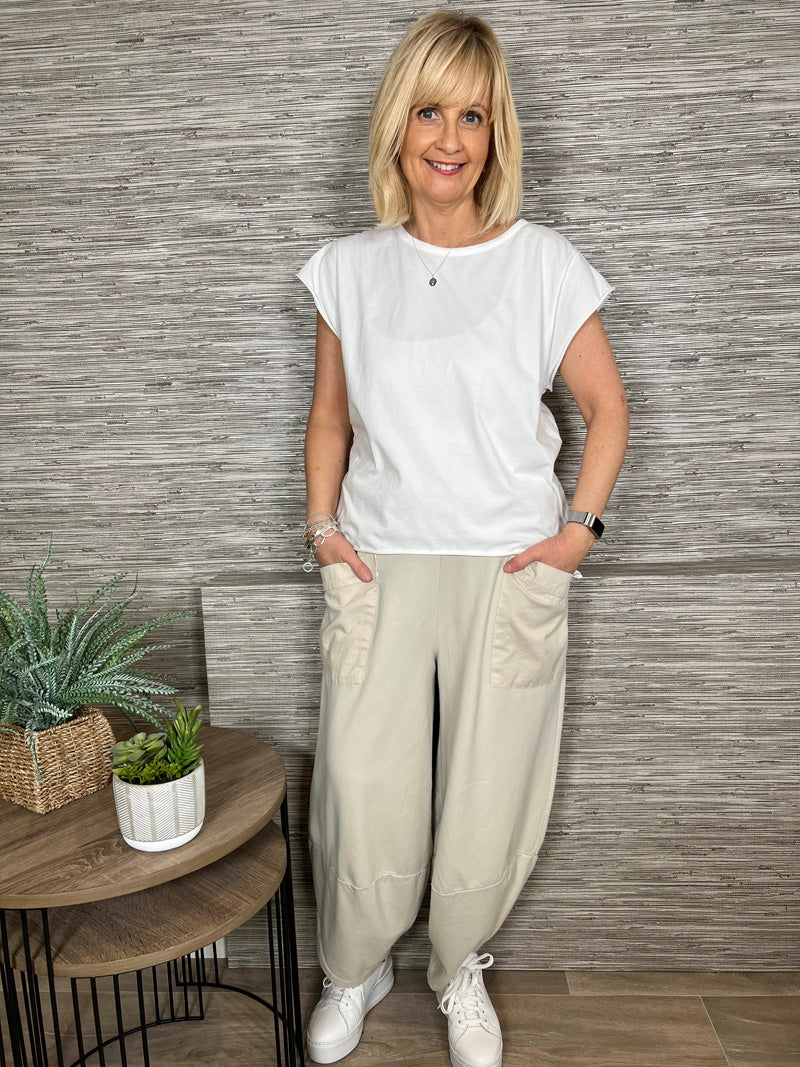 Amara Cocoon Joggers Stone