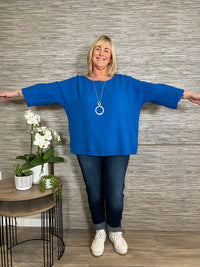 Cheri Box Top Turquoise