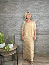 Sophia Silk Dress Camel