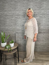 Ava Cotton Mix Trousers Pale Denim