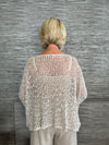 Popcorn Poncho Top Sky Blue