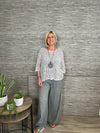 Ava Cotton Mix Trousers Grey