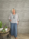 Ava Cotton Mix Trousers Dark Denim