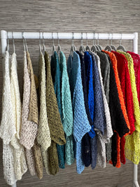 Popcorn Poncho Top Sky Blue