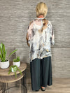 Silk Floaty Trousers Charcoal 14-18