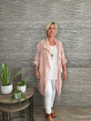 Hope Waterfall Linen Jacket Blush