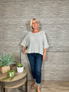 Nina Fine Knit Top Grey