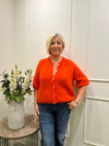 Mohair Round Neck Cardigan Black