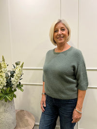 Alpaca Crop Sweater Ivory