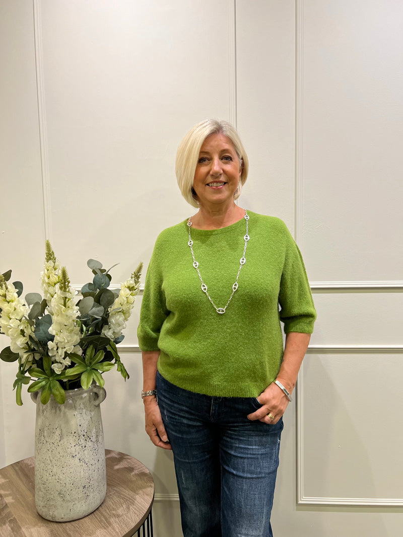 Alpaca Crop Sweater Ivory