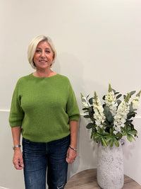Alpaca Crop Sweater Ivory