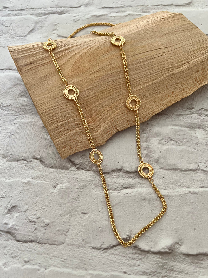 Theo Long Necklace Gold