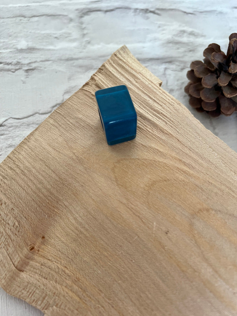 Calitaa Luxury Collection Cube Bead Teal